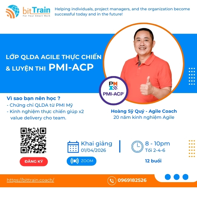 Khai giảng khoá học và luyện thi chứng chỉ PMI-ACP