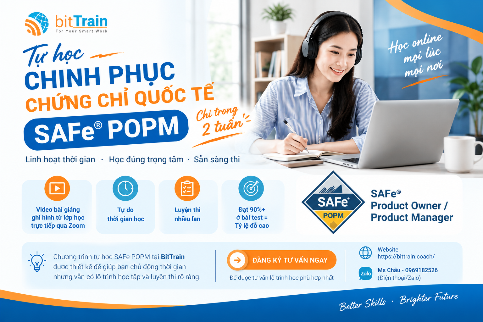 Chinh phục chứng chỉ Quốc tế SAFe POPM chỉ trong 3 tuần tự học